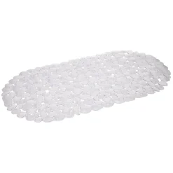 Gifi Equipement Douche^Fond de baignoire antidérapant design galet pvc blanc