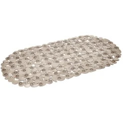 Gifi Equipement Douche^Fond de baignoire antidérapant design galet pvc gris