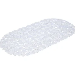 Gifi Equipement Douche^Fond de baignoire design galet pvc transparent