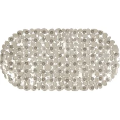 Gifi Equipement Douche^Fond de baignoire design galet pvc gris