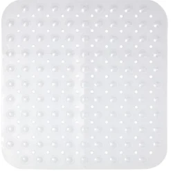 Gifi Equipement Douche^Fond de douche design bulle relief pvc blanc transparent