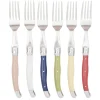 Gifi Fourchette inox manche multicolore x6