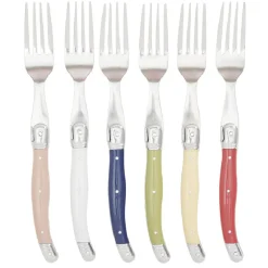 Gifi Fourchette inox manche multicolore x6