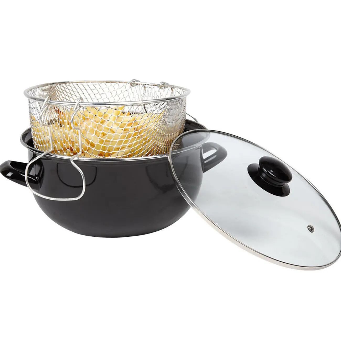 Gifi Friteuse avec panier et couvercle