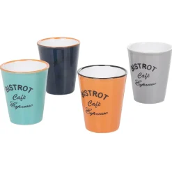 Gifi Gobelet café expresso multicolore Bistrot x4