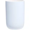 Gifi Aménagement Salle De Bain^Gobelet céramique bleu clair intérieur blanc Ø6,8xH10cm