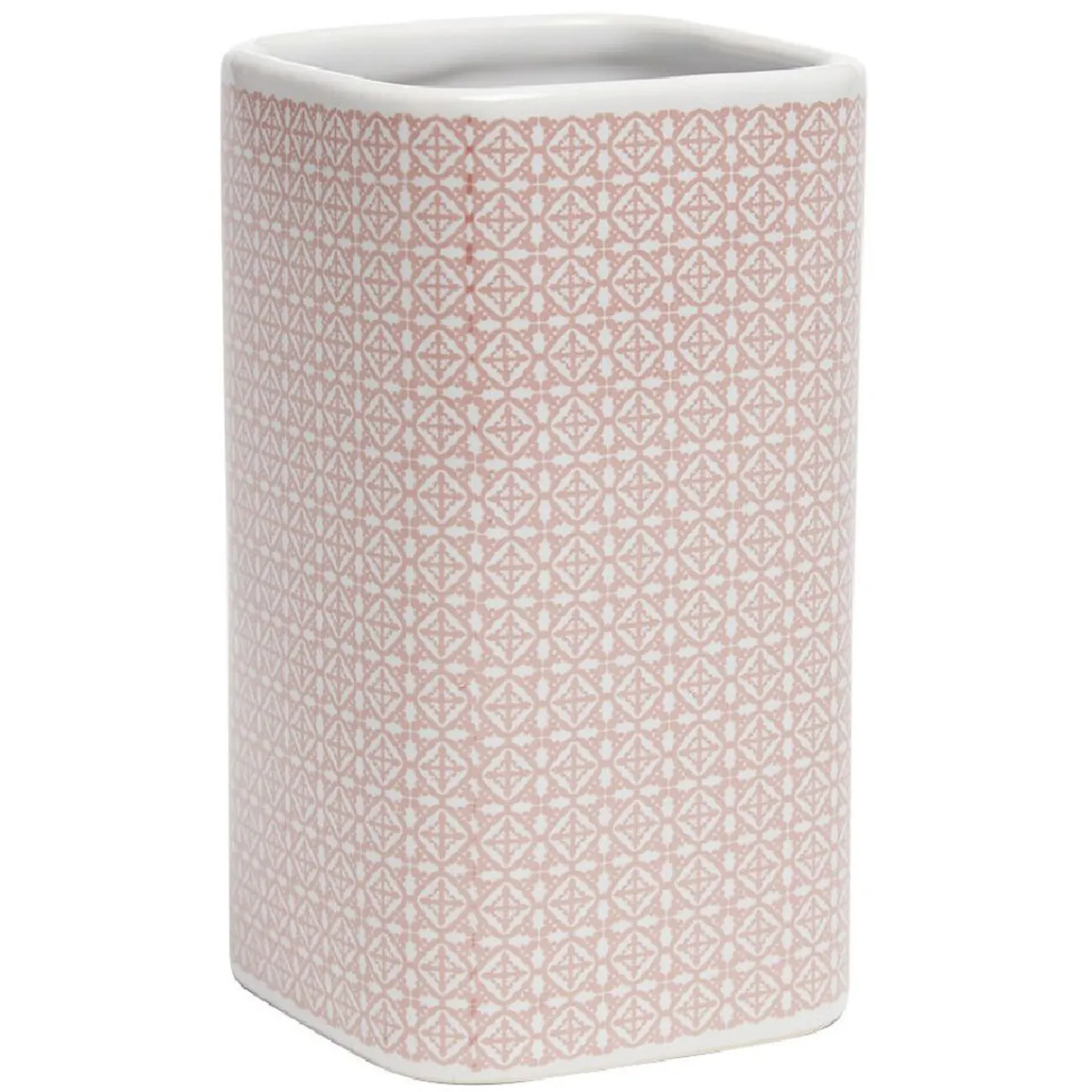 Gifi Aménagement Salle De Bain^Gobelet céramique carreau de ciment rose