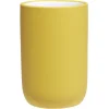 Gifi Aménagement Salle De Bain^Gobelet céramique jaune intérieur blanc Ø6,8xH10cm