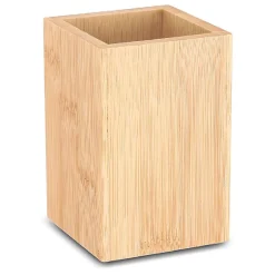 Gifi Aménagement Salle De Bain^Gobelet de salle de bain en bambou naturel