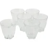Gifi Gobelet embossé en verre 24 cl x6