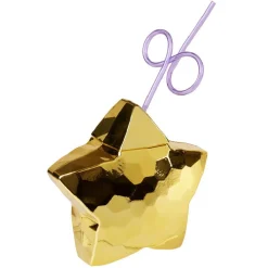 Gifi Gobelet en forme d'étoile avec paille