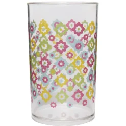 Gifi Gobelet en plastique transparent motif multicolore