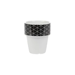 Gifi Gobelet en porcelaine design blanc noir 11 cl x4