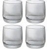 Gifi Gobelet en verre argenté x4