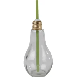 Gifi Gobelet en verre forme ampoule avec paille
