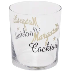Gifi Gobelet en verre transparent avec inscription 34,5 cl x3