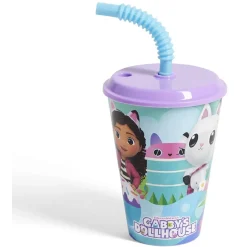 Gifi Gobelet enfant avec paille Gabby et la Maison Magique Ø9xH16,3cm