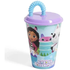 Gifi Gobelet enfant avec paille Gabby et la Maison Magique Ø9xH16,3cm