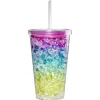 Gifi Gobelet et sa paille réfrigérant arc en ciel