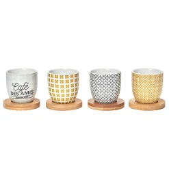 Gifi Gobelet expresso Bistrot du coin 11 cl x4