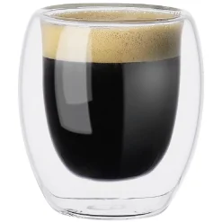 Gifi Gobelet expresso double paroi verre 10 cl x6