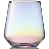 Gifi Gobelet iridescent en verre 49 cl x4