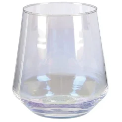 Gifi Gobelet iridescent en verre 49 cl x4
