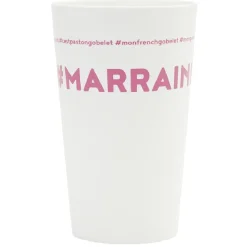 Gifi Gobelet plastique inscription #MARRAINE 33cl