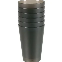 Gifi Gobelet plastique noir x6