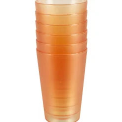 Gifi Gobelet plastique orange transparent x6