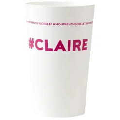 Gifi Gobelet plastique prénom #CLAIRE 33 cl