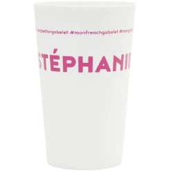 Gifi Gobelet plastique prénom #STÉPHANIE 33cl