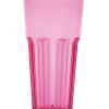 Gifi Gobelet plastique rigide rose transparent