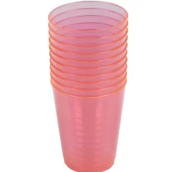 Gifi Gobelet plastique uni rose fuchsia x 10