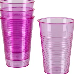 Gifi Gobelet plastique violet transparent x4