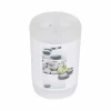 Gifi Aménagement Salle De Bain^Gobelet porte brosse à dents motif galet zen blanc transparent