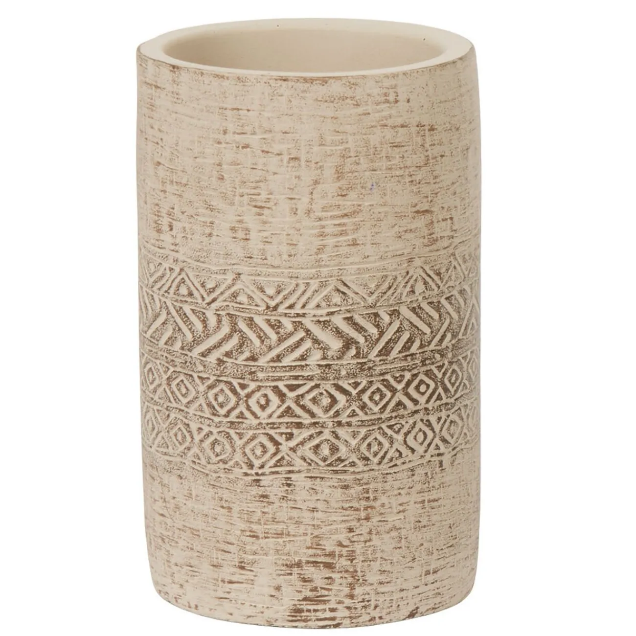 Gifi Aménagement Salle De Bain^Gobelet salle de bain ciment gravé beige