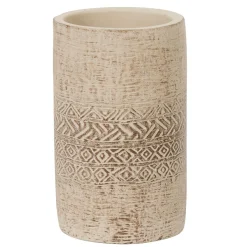 Gifi Aménagement Salle De Bain^Gobelet salle de bain gravé beige