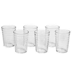 Gifi Gobelet strié en verre 20 cl x6