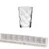 Gifi Gobelet verre motif embossé transparent 20 cl x8