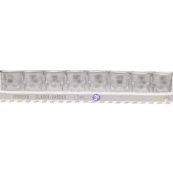 Gifi Gobelet verre motif embossé transparent 20 cl x8