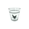 Gifi Gobelet verre motif poule 25cl - x3