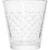 Gifi Gobelet verre motif triangulaire 25cl - x3