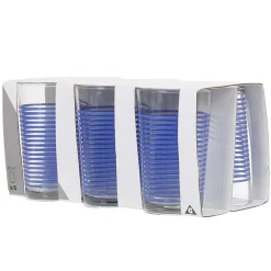 Gifi Gobelet verre rayé multicolore assorti x6