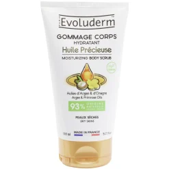 Gifi Beauté^Gommage corps hydratant Evoluderm huile précieuse Argan Onagre 150ml
