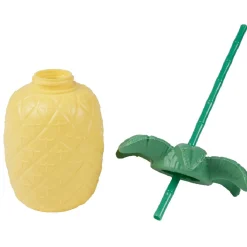 Gifi Gourde plastique et paille ananas
