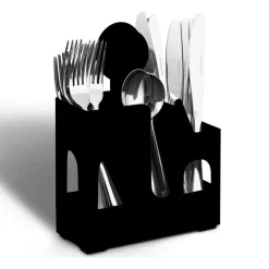 Gifi Égouttoir à couverts noir à ventouse