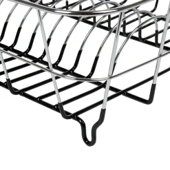 Gifi Égouttoir à vaisselle gris et noir