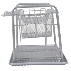 Gifi Égouttoir à vaisselle métallique gris