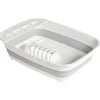 Gifi Égouttoir rétractable plastique blanc 45x32,5xH5,5/12cm